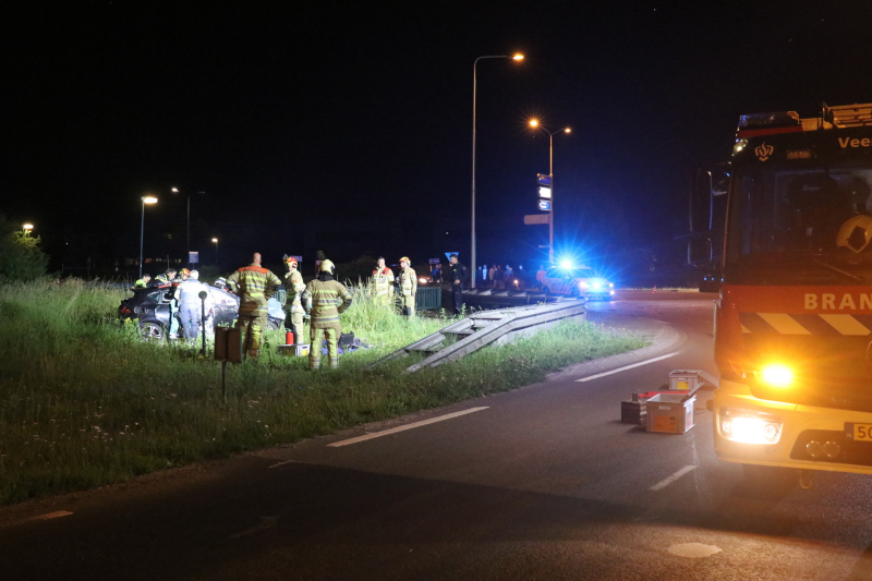 Bestuurder zwaargewond na lancering