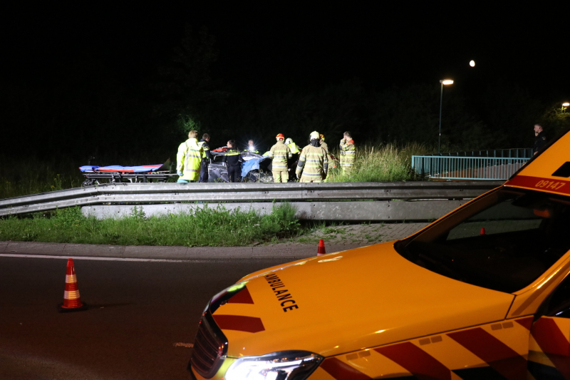Bestuurder zwaargewond na lancering