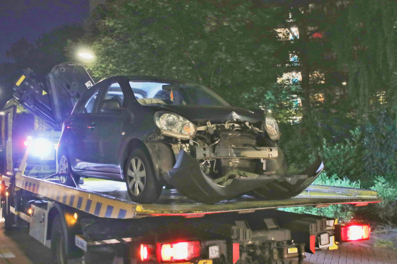 Auto total loss na uitwijkmanoeuvre