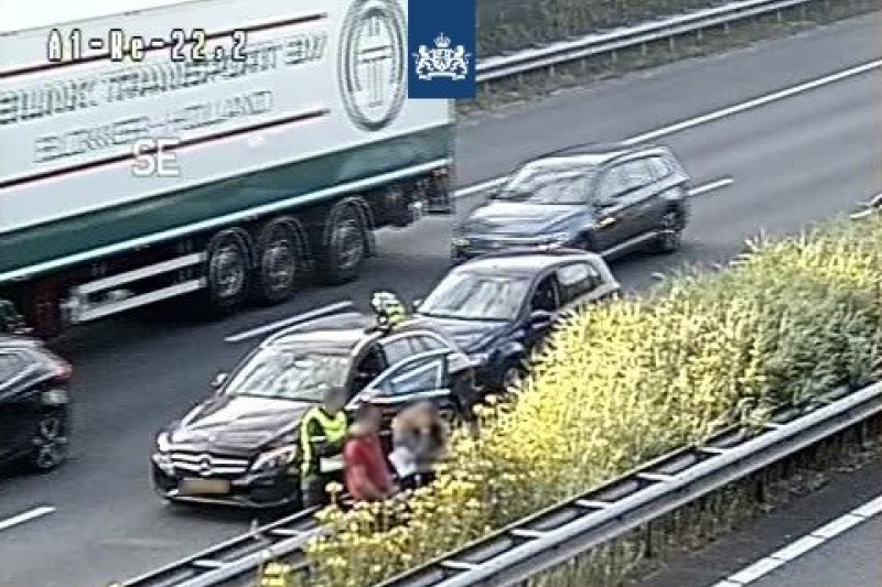 Rijstrook dicht na ongeval