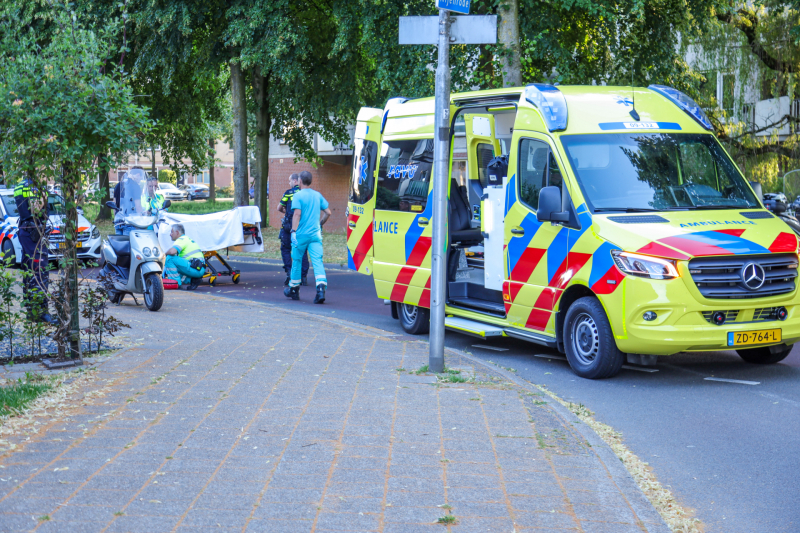 Scooterrijder gewond bij eenzijdig ongeval
