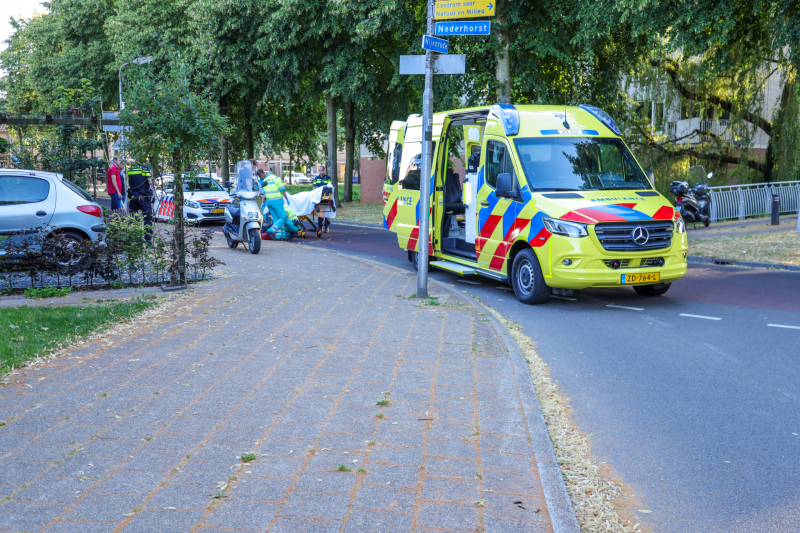 Scooterrijder gewond bij eenzijdig ongeval