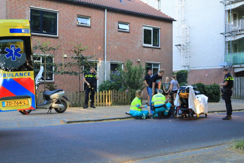 Scooterrijder gewond bij eenzijdig ongeval