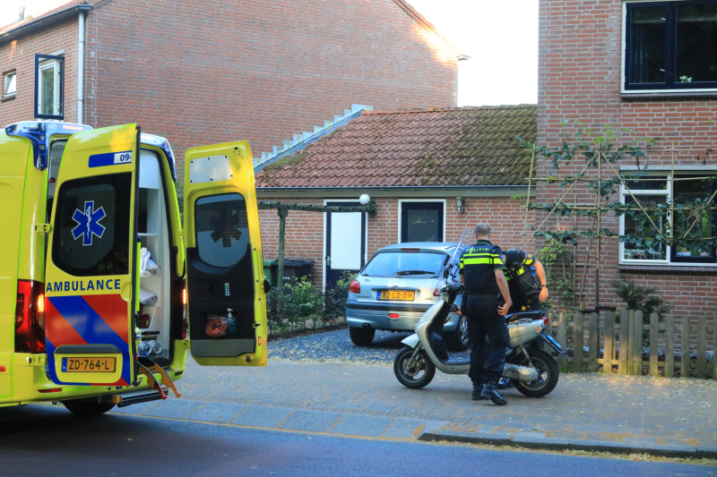 Scooterrijder gewond bij eenzijdig ongeval