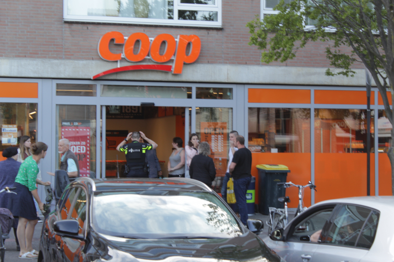 Overval op supermarkt Coop