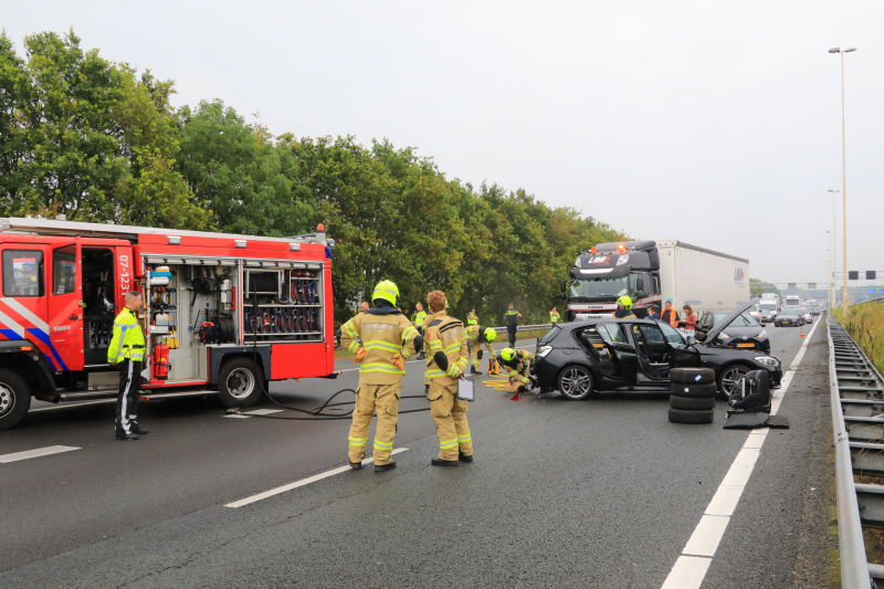Knooppunt Hoevelaken dicht na ongeval