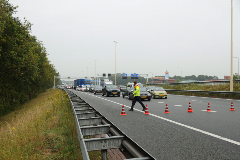 Knooppunt Hoevelaken dicht na ongeval