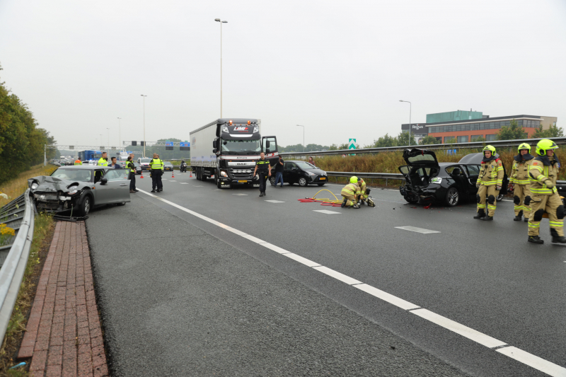 Knooppunt Hoevelaken dicht na ongeval