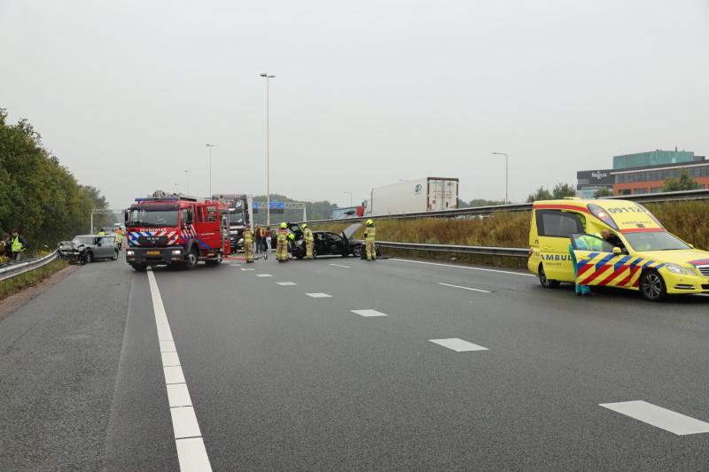 Knooppunt Hoevelaken dicht na ongeval