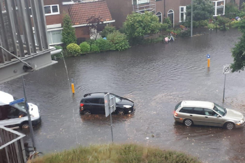 Fikse wateroverlast in mediastad door regenbuien