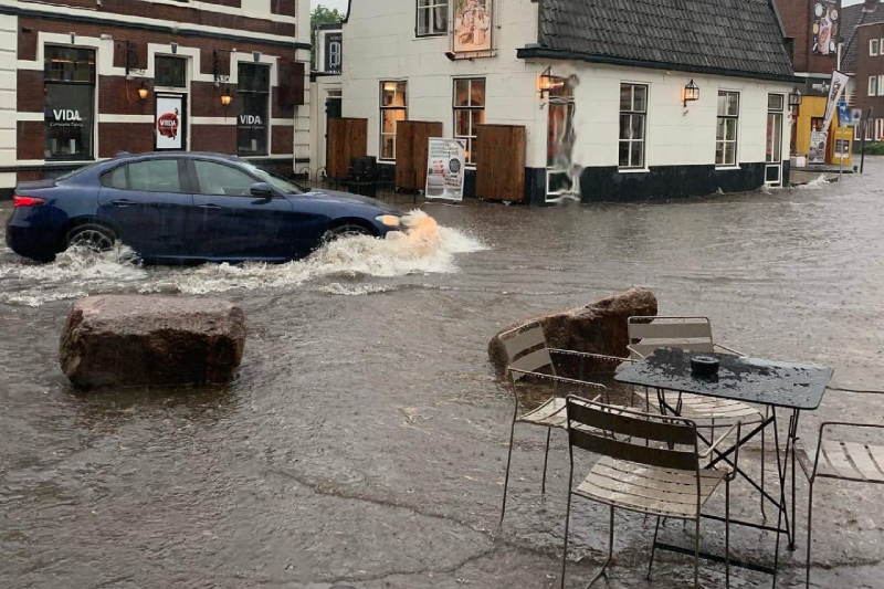 Fikse wateroverlast in mediastad door regenbuien