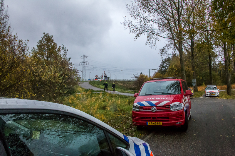 Fietser overleden na botsing met trein