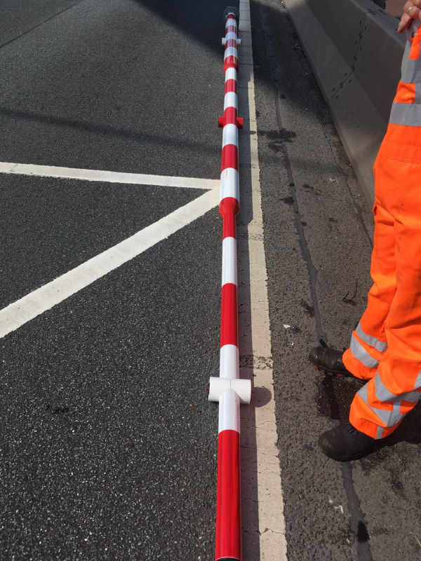 Slagboom Merwedebrug aangereden