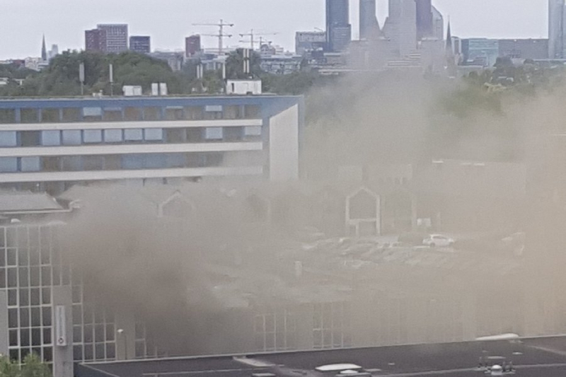 Grote brand in kantoorpand