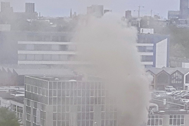 Grote brand in kantoorpand