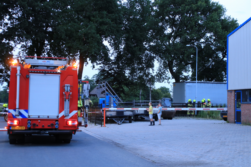 Vrachtwagen trailer vol drugs benodigdheden aangetroffen