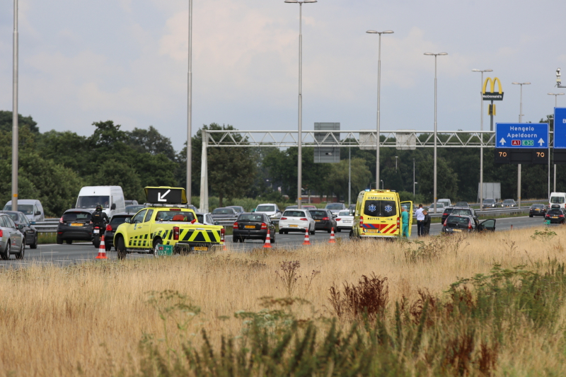 Afrit afgesloten door ongeval