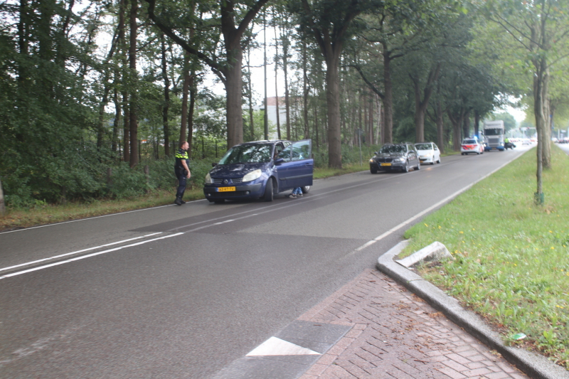 Auto botst tegen boom