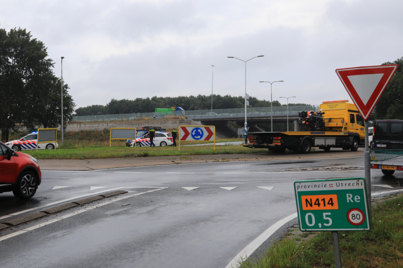 Motorrijder gewond bij ongeval
