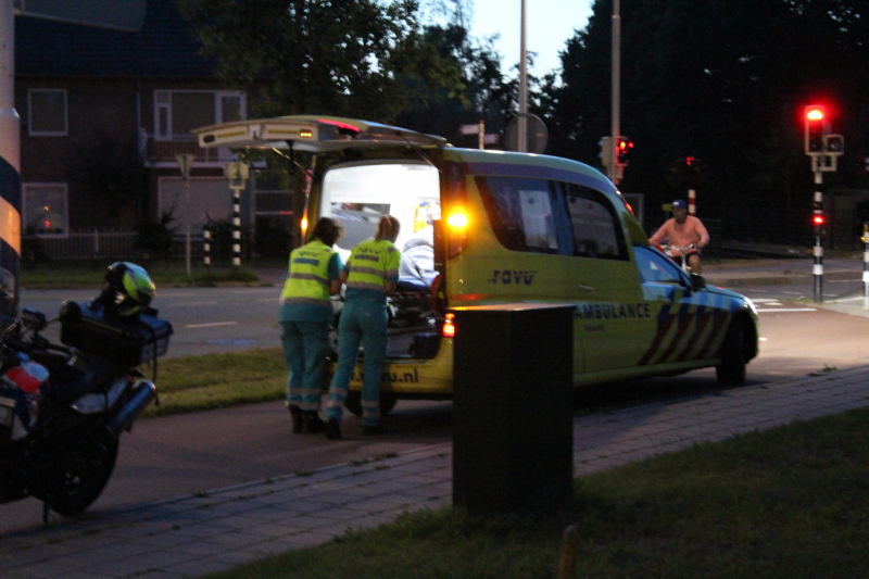 Man vliegt uit de bocht met scootmobiel