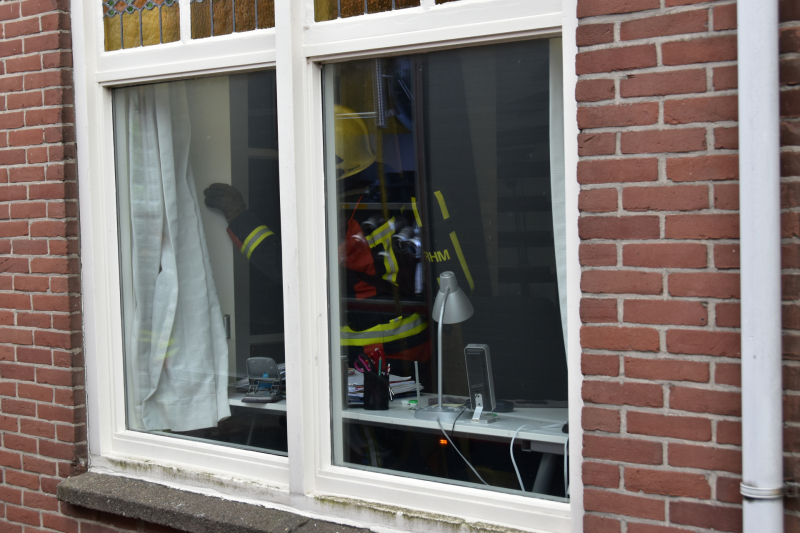 Brand in meterkast voor de hoofdzekering