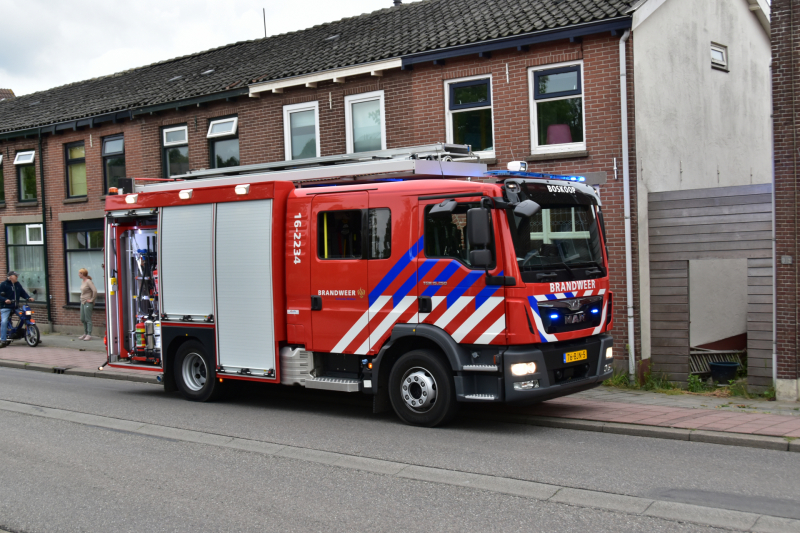 Brand in meterkast voor de hoofdzekering