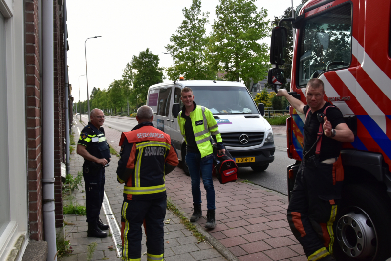 Brand in meterkast voor de hoofdzekering
