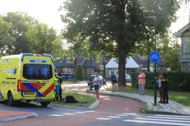 Overstekende mountainbiker aangereden