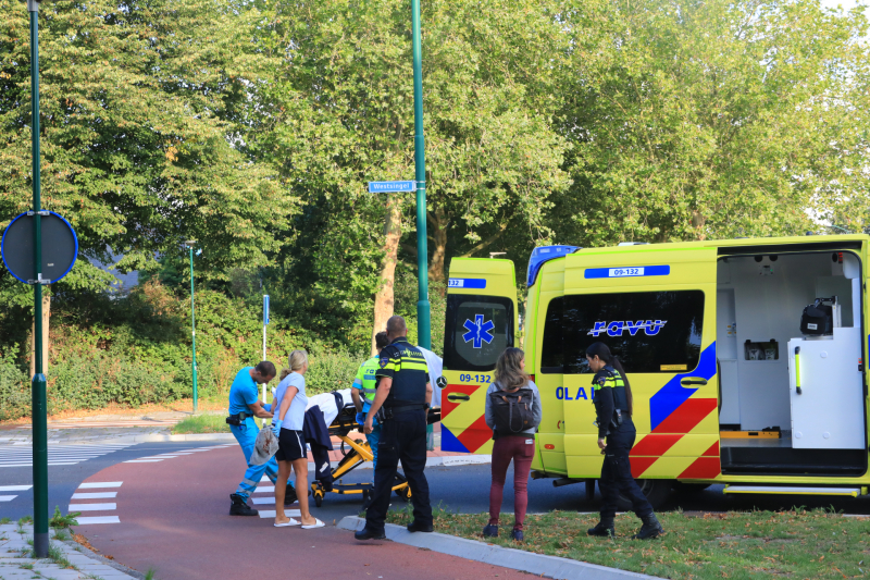 Overstekende mountainbiker aangereden