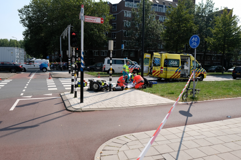 Scootmobieler ernstig gewond na botsing