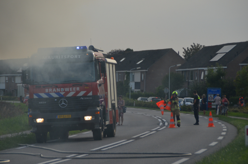 Personenauto verwoest na brand