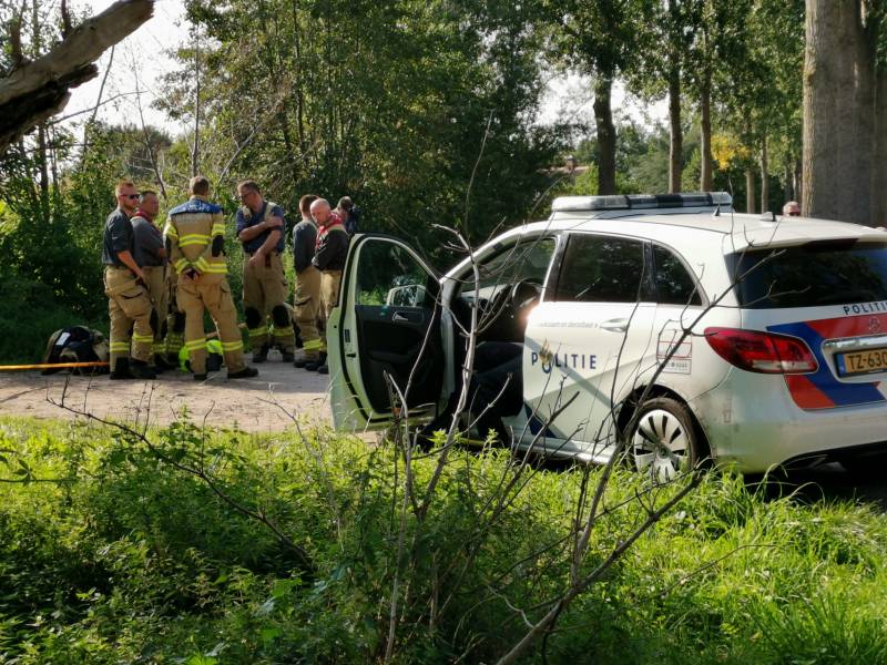 Mogelijk drugsafval in brand gevlogen