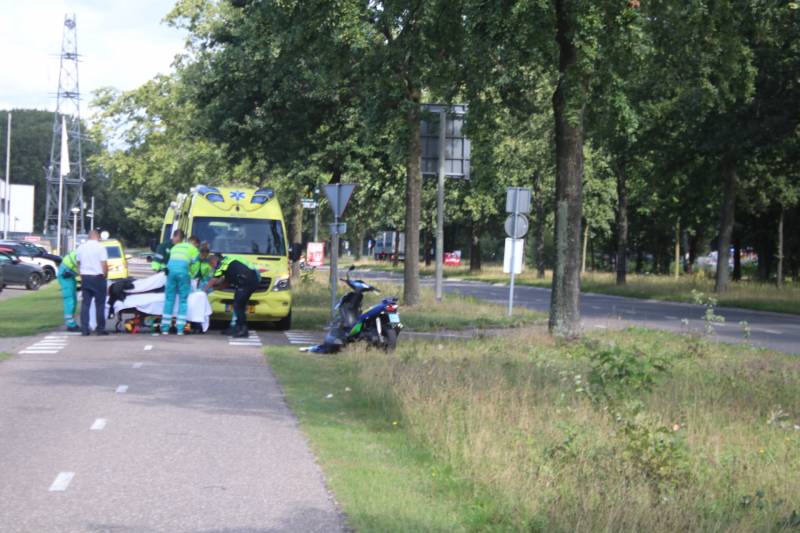 Scooterrijder ernstig gewond