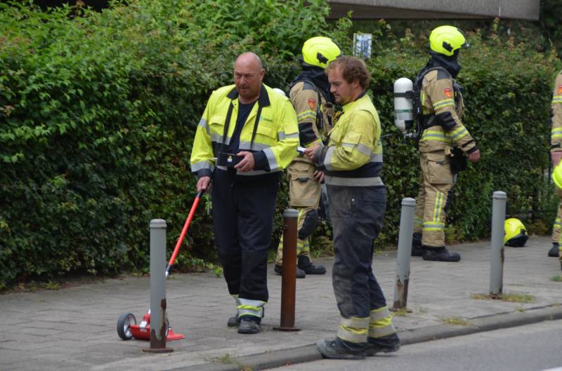 Weg afgesloten na gaslucht