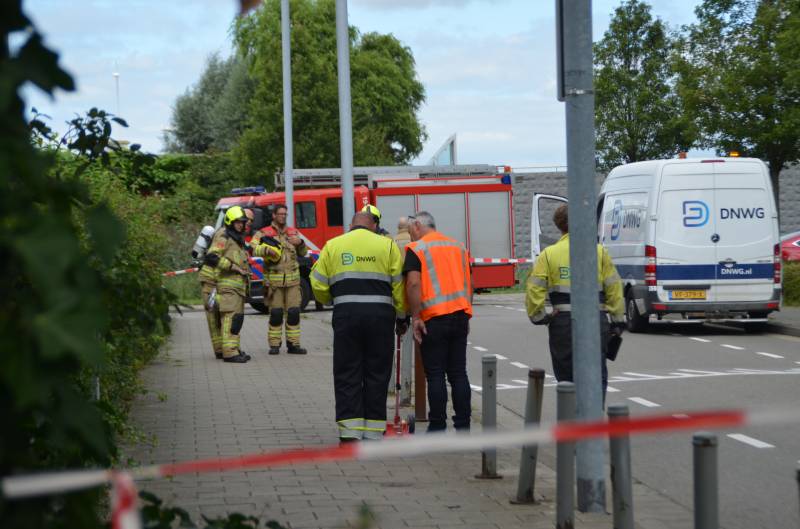 Weg afgesloten na gaslucht