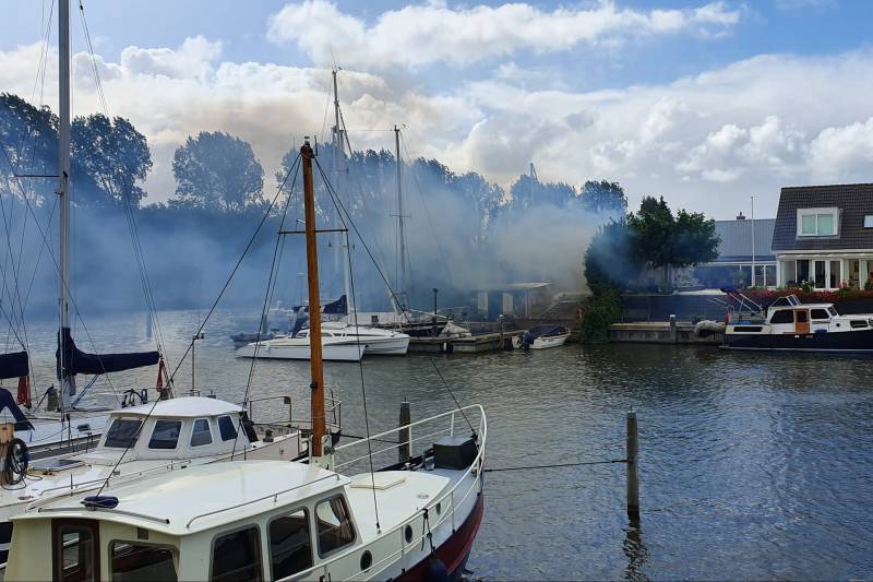 Grote brand in schuur