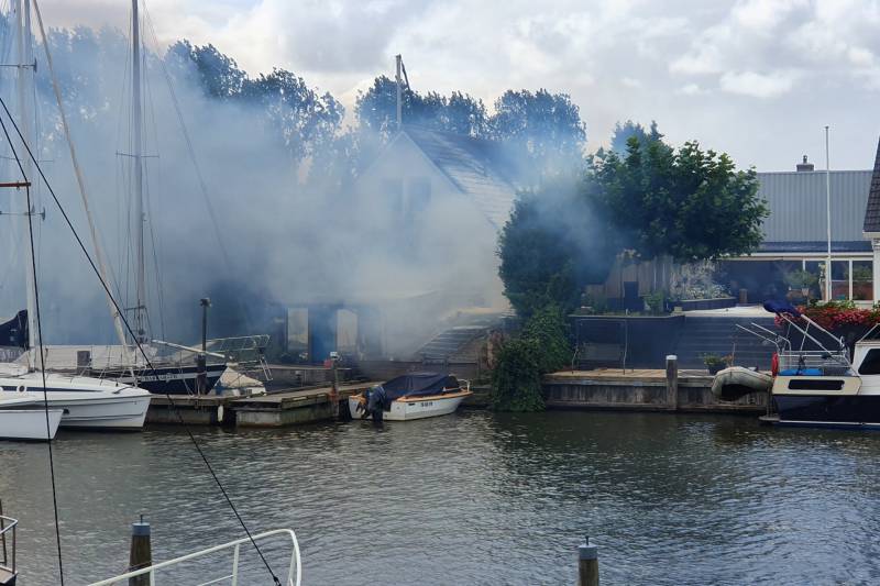 Grote brand in schuur