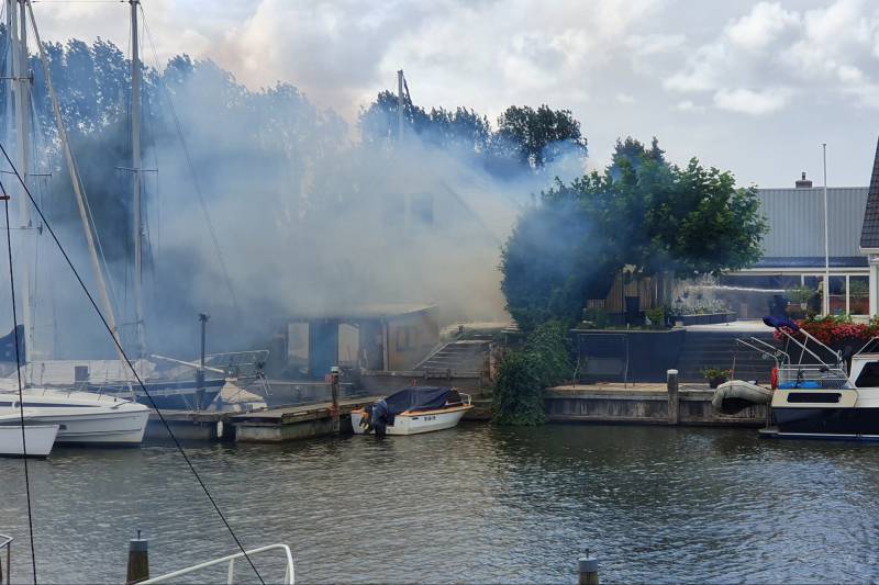 Grote brand in schuur