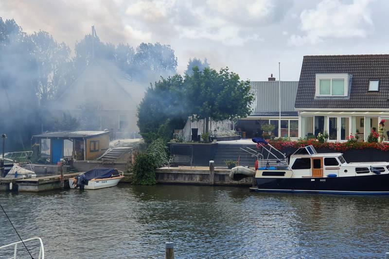 Grote brand in schuur