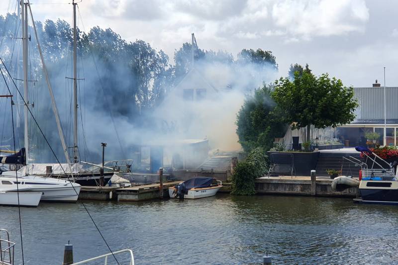 Grote brand in schuur