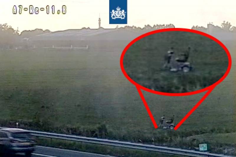 Spectaculaire reddingsactie op snelweg