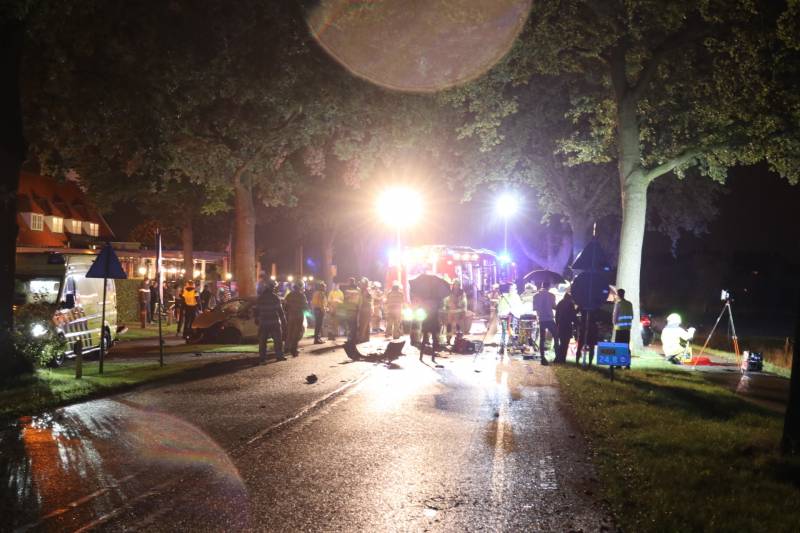 Gewonde na frontale aanrijding