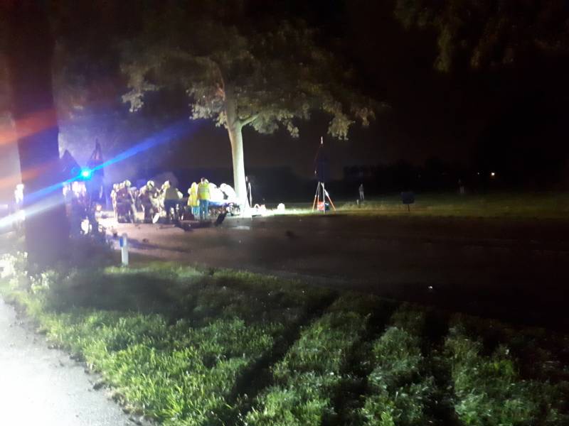 Gewonde na frontale aanrijding