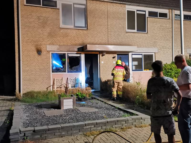 Brand in keuken van hoekwoning
