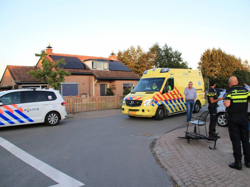 Wielrenner aangereden op kruising