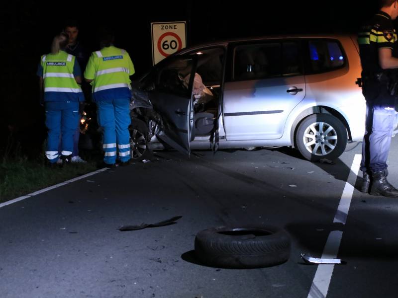 Gewonde bij frontale botsing