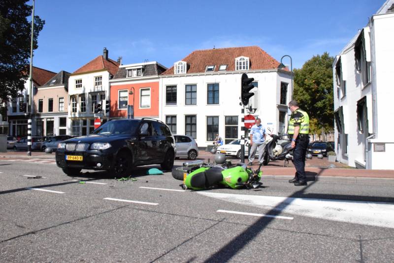Motorrijder gewond na ongeval