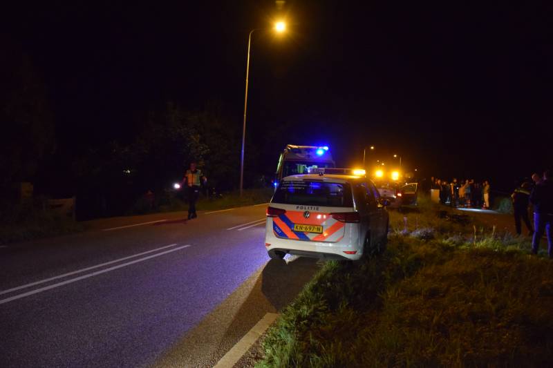 Gewonde fietser na ongeluk