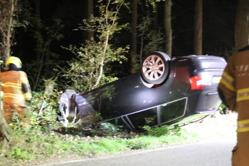 Bestuurder (21) aangehouden bij eenzijdig ongeval