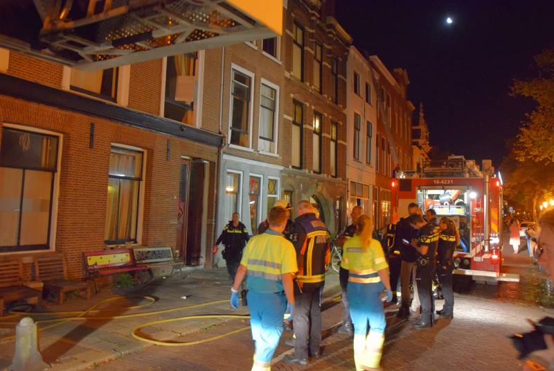 Studentenhuis ontruimd door uitslaande brand
